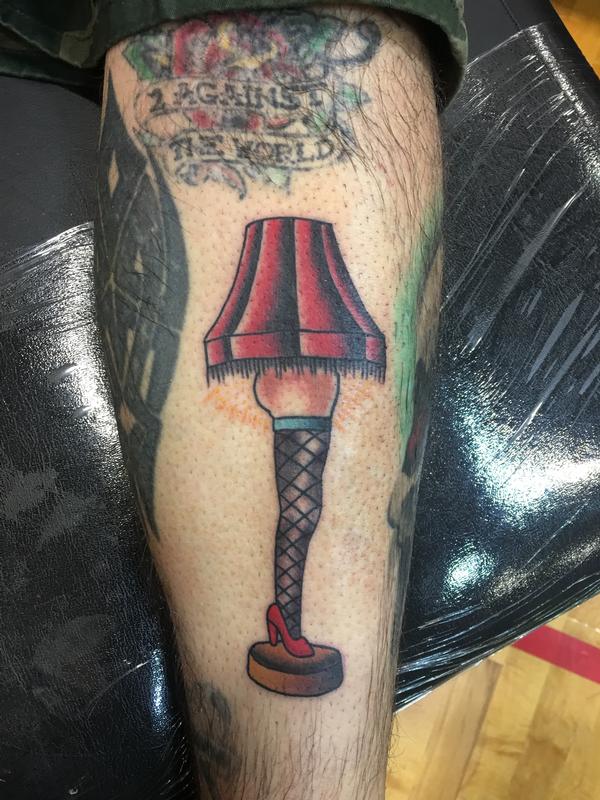 Christmas Story Leg Lamp by Cody Hennings TattooNOW